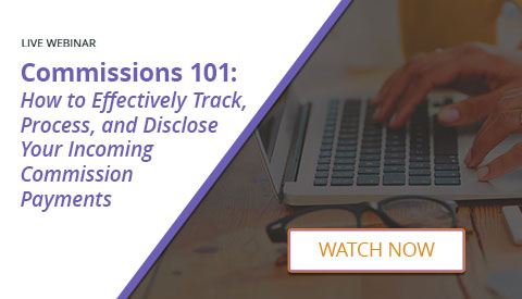[Webinar] Commissions 101: How to Effectively Track, Process, and Disclose Your Incoming Commission Payments
