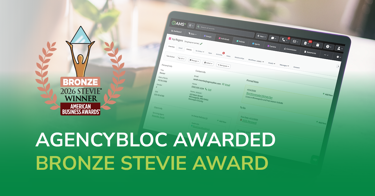 AgencyBloc Named Bronze Stevie Award® Winner in 2026 American Business Awards®