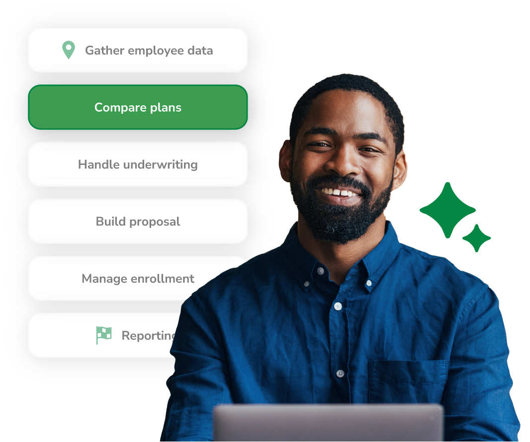 Graphic showing the second step in the Quote+ process