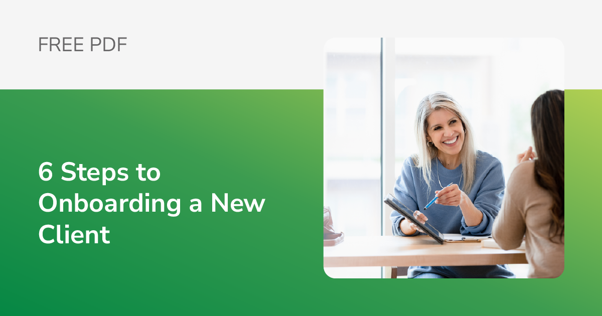 [Free PDF] 6 Steps to Onboarding a New Client