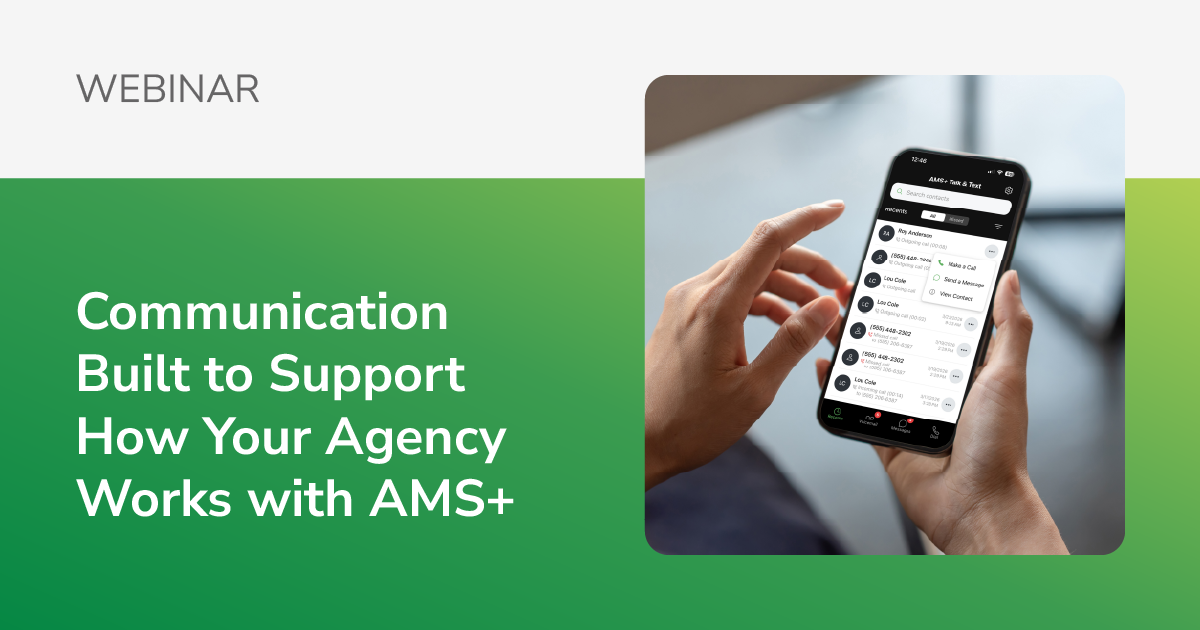 [Webinar] Communication Built to Support How Your Agency Works with AMS+